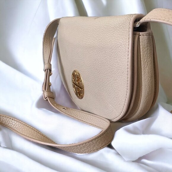 Tory Burch Jamie Blush Pink Leather Convertible Crossbody Clutch Gold Hardware - Picture 4 of 16